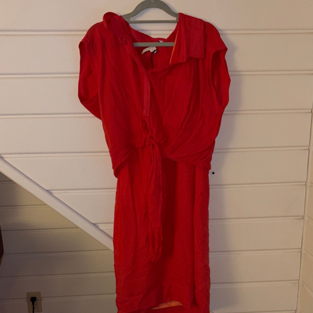 Elegant salmon pink Women's Dress